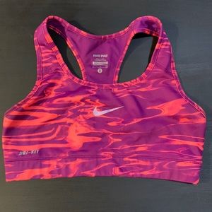 Fuchsia Nike Dri-Fit Sports Bra | Perfect for Working Out in the Summer Heat!